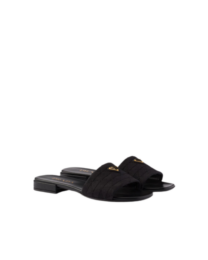 EMBROIDERED FABRIC SLIDES