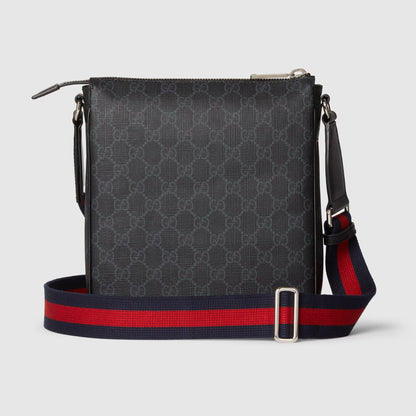 GUCCI SMALL GG CROSSBODY BAG MEN - BLACK