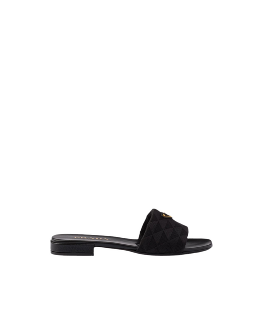 EMBROIDERED FABRIC SLIDES