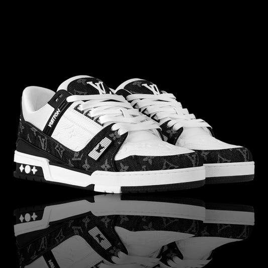 LV Trainer Sneaker - Black & White