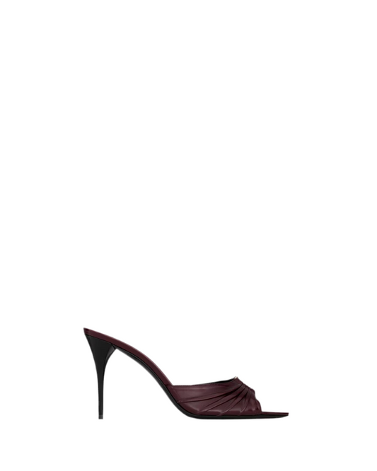 BABYLONE MULES IN SMOOTH LEATHER