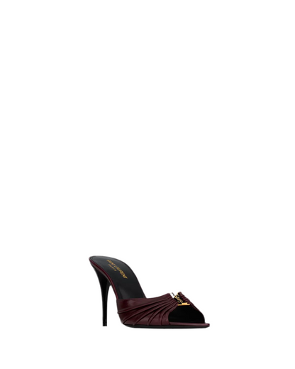 BABYLONE MULES IN SMOOTH LEATHER