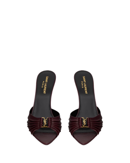 BABYLONE MULES IN SMOOTH LEATHER