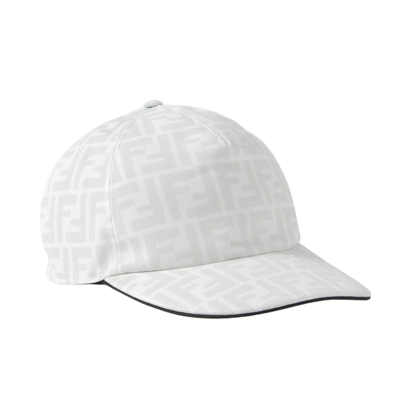 DIOR OBLIQUE STITCH HAT - WHITE/GREY