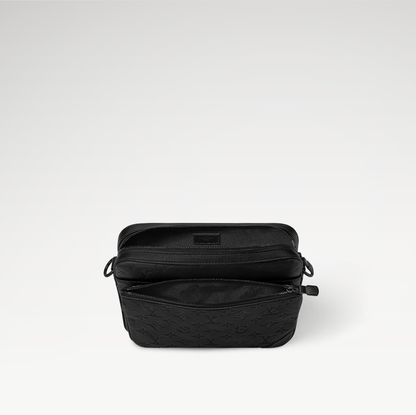 LOUIS VUITTON TRIO MONOGRAM MESSENGER BAG MENS - BLACK