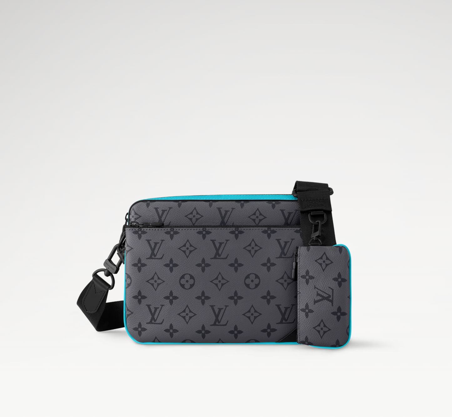 LOUIS VUITTON TRIO MESSENGER BAG MENS - GREY/BLUE