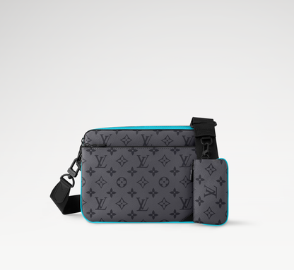 LOUIS VUITTON TRIO MESSENGER BAG MENS - GREY/BLUE