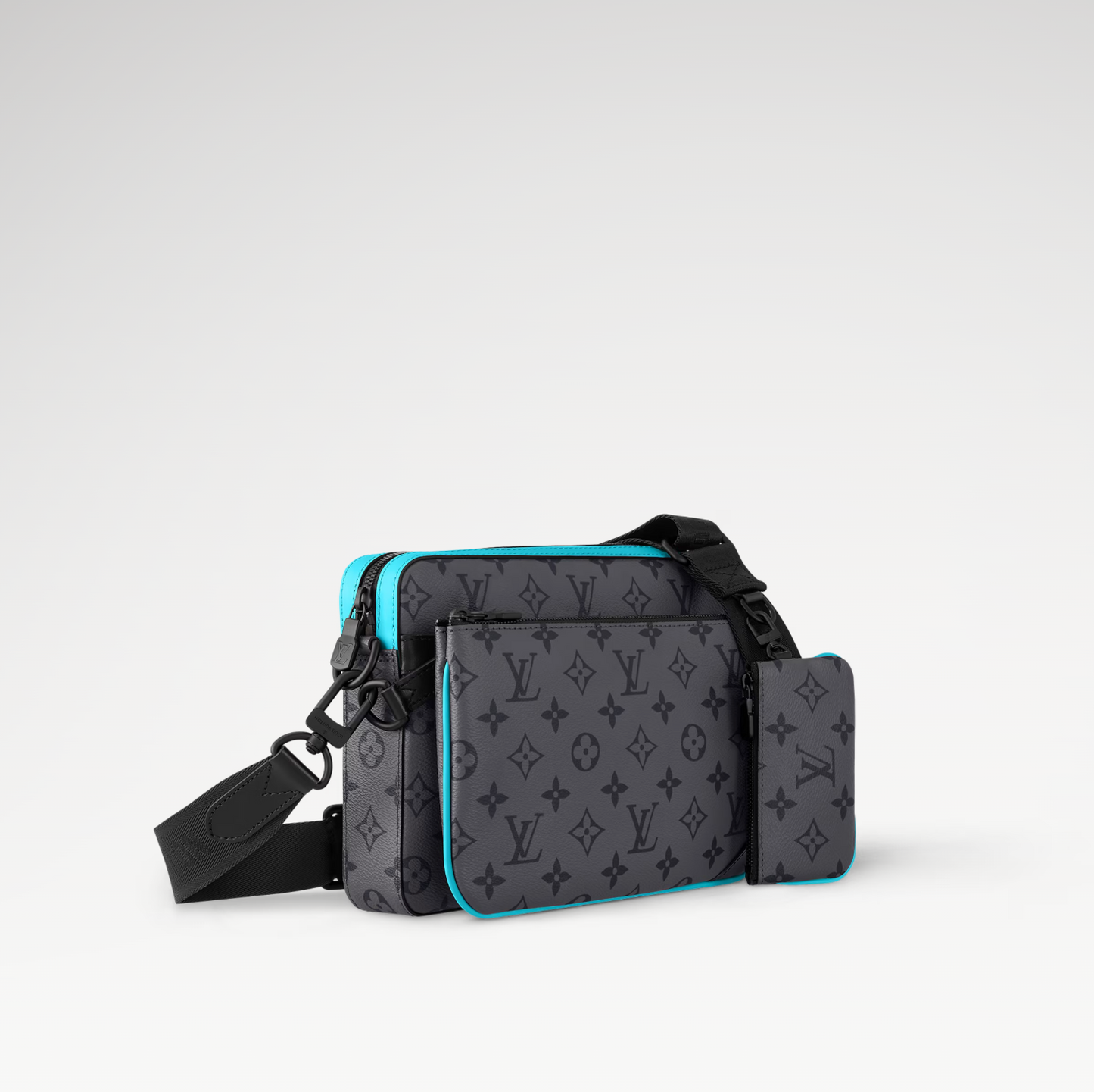 LOUIS VUITTON TRIO MESSENGER BAG MENS - GREY/BLUE