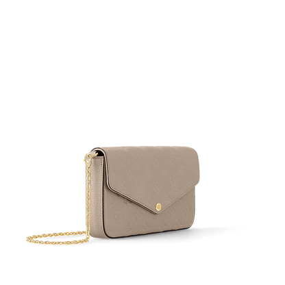 LOUIS VUITTON POCHETTE FELICIE CLUTCH - BEIGE